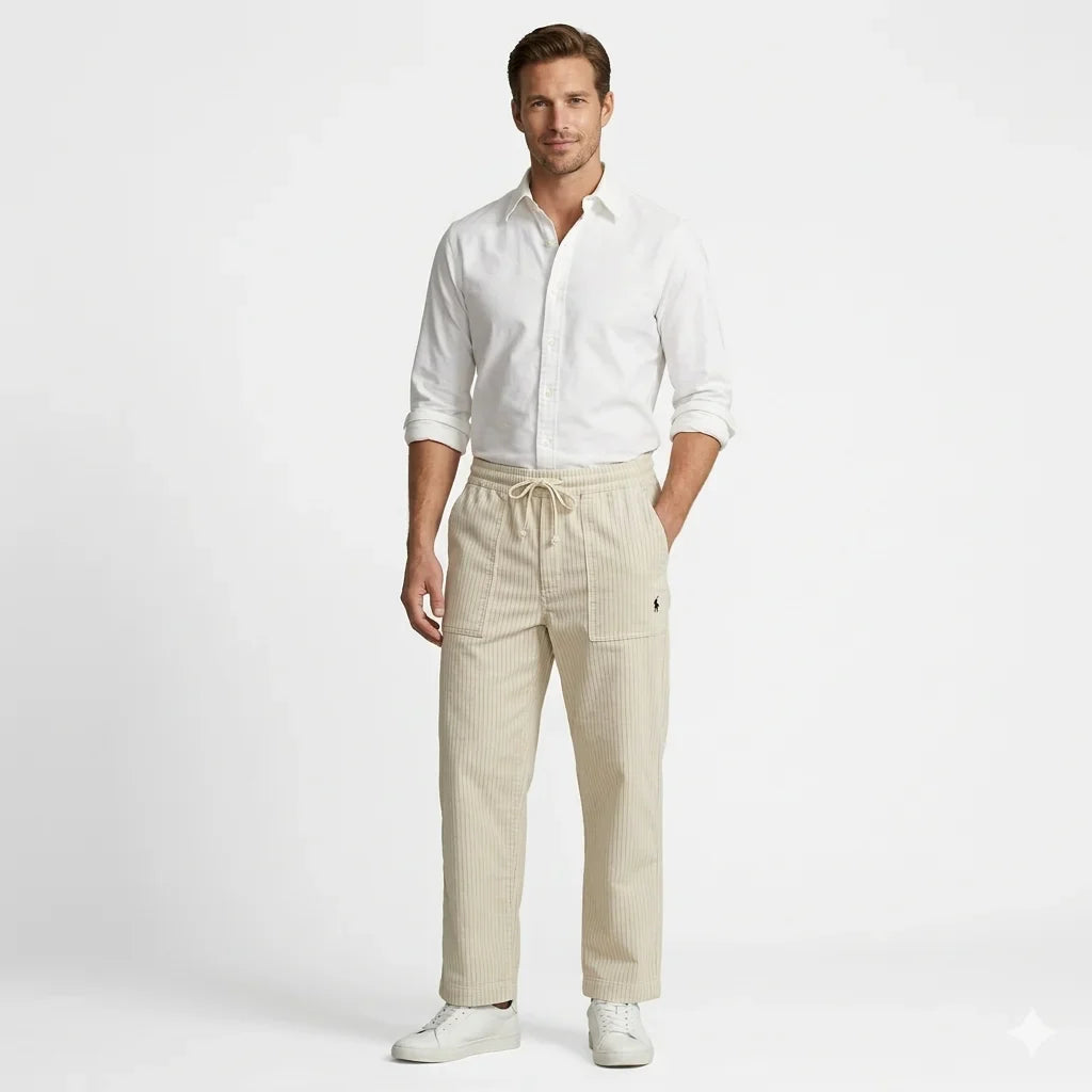 Polo Ralph Lauren Men's Striped Drawstring Lounge Pants