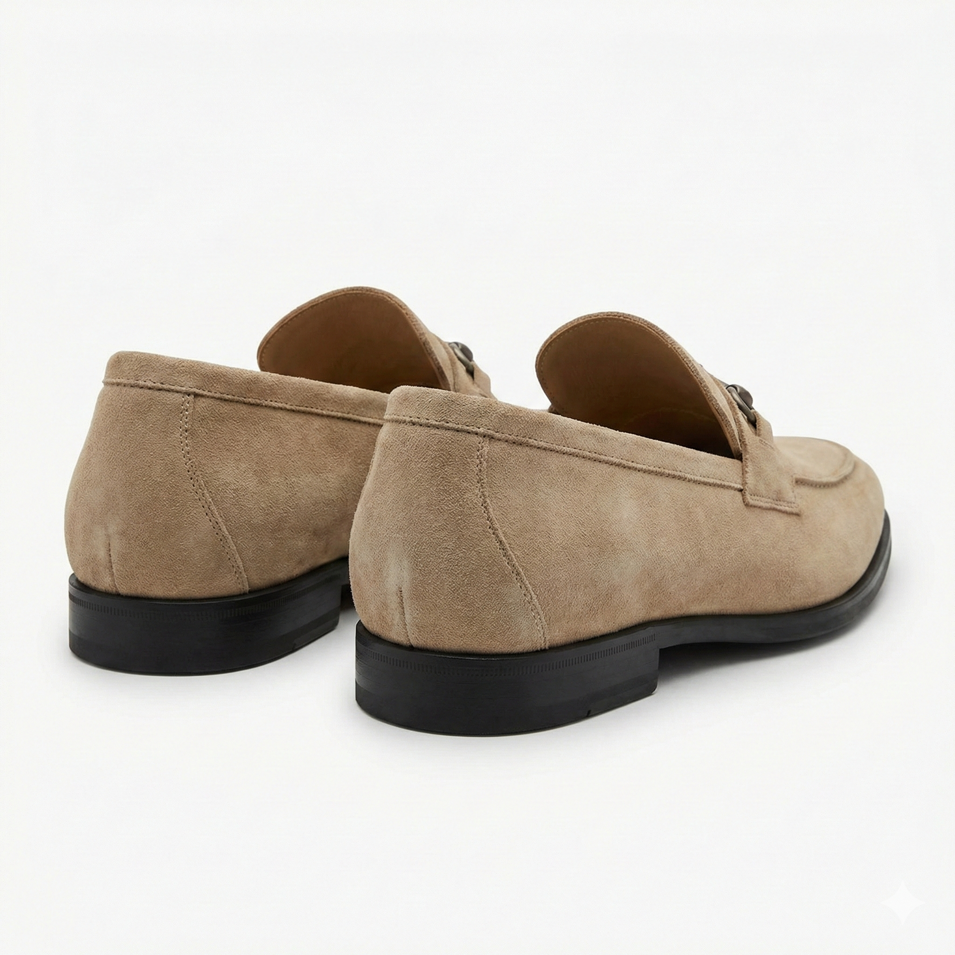 LORO PIANA Radiant Amber Chic Suede Slip-On Loafers