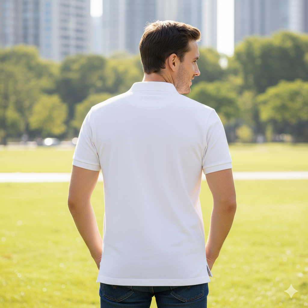 POLO RALPH LAUREN Silken Ivory Tailored Fit Short Sleeve Piqué Polo Shirt