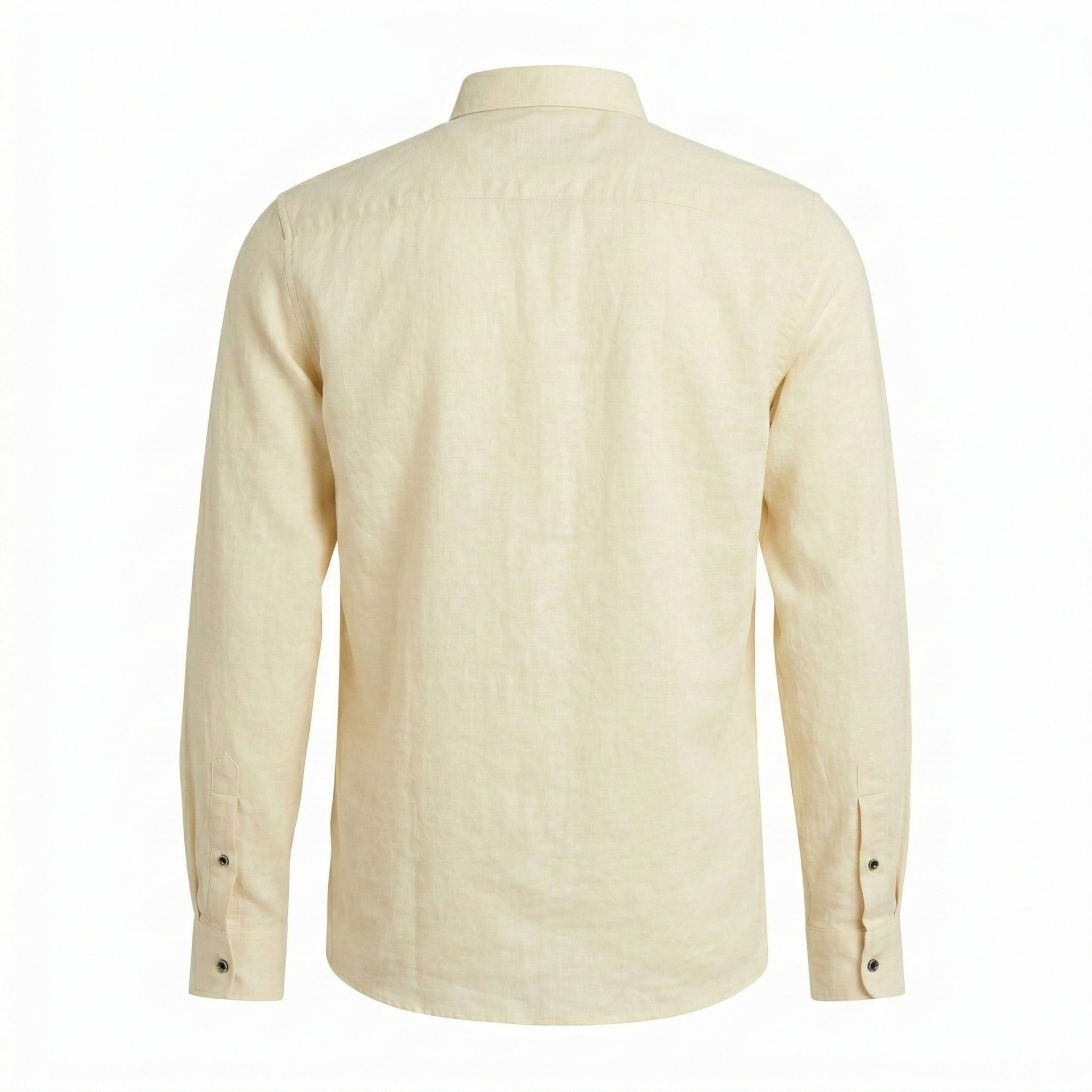 A|X Celestial Ivory Classic Fit Long Sleeve Linen Shirt