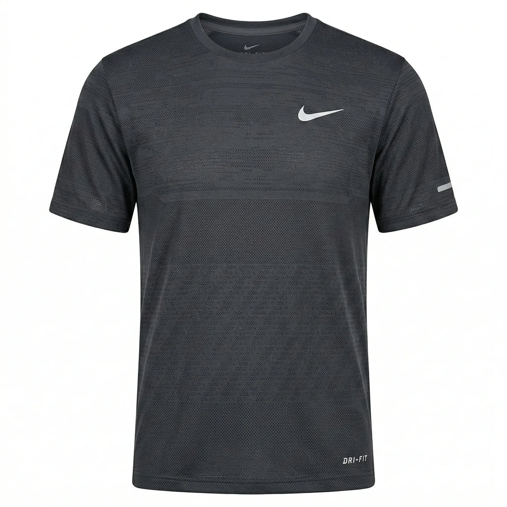 NIKE Shadowed Slate Ultra-Sleek Slim Fit Short Sleeve Dri-FIT Training T-Shirt