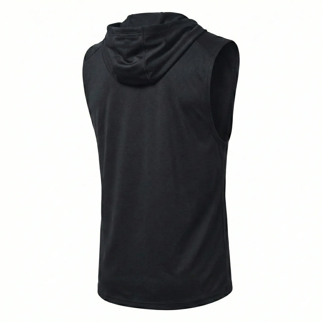 UNDER ARMOUR Embered Charcoal Athletic Fit Sleeveless Hoodie