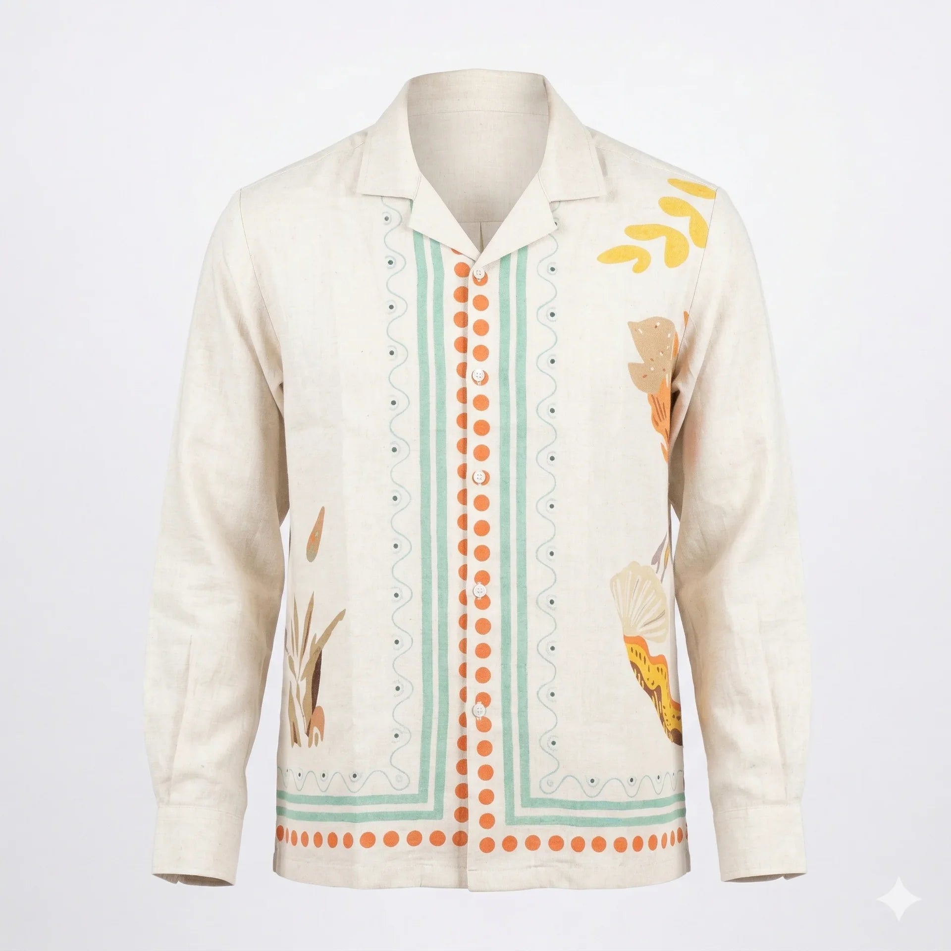 AGENT SPARROW Printed Square Fit Full Sleeve Cotton Shirt