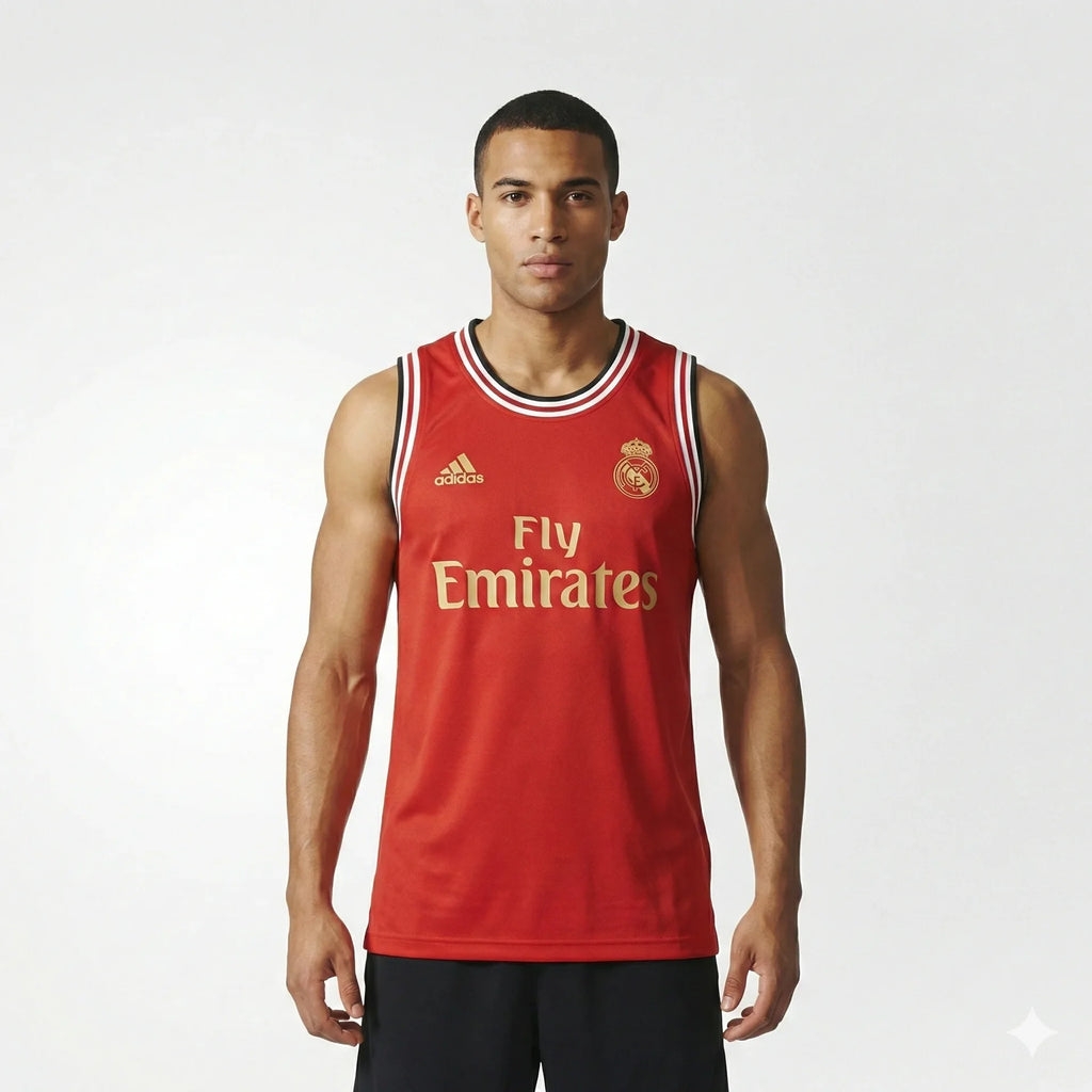 ADIDAS Ember Glow Athletic Fit Sleeveless Basketball Jersey