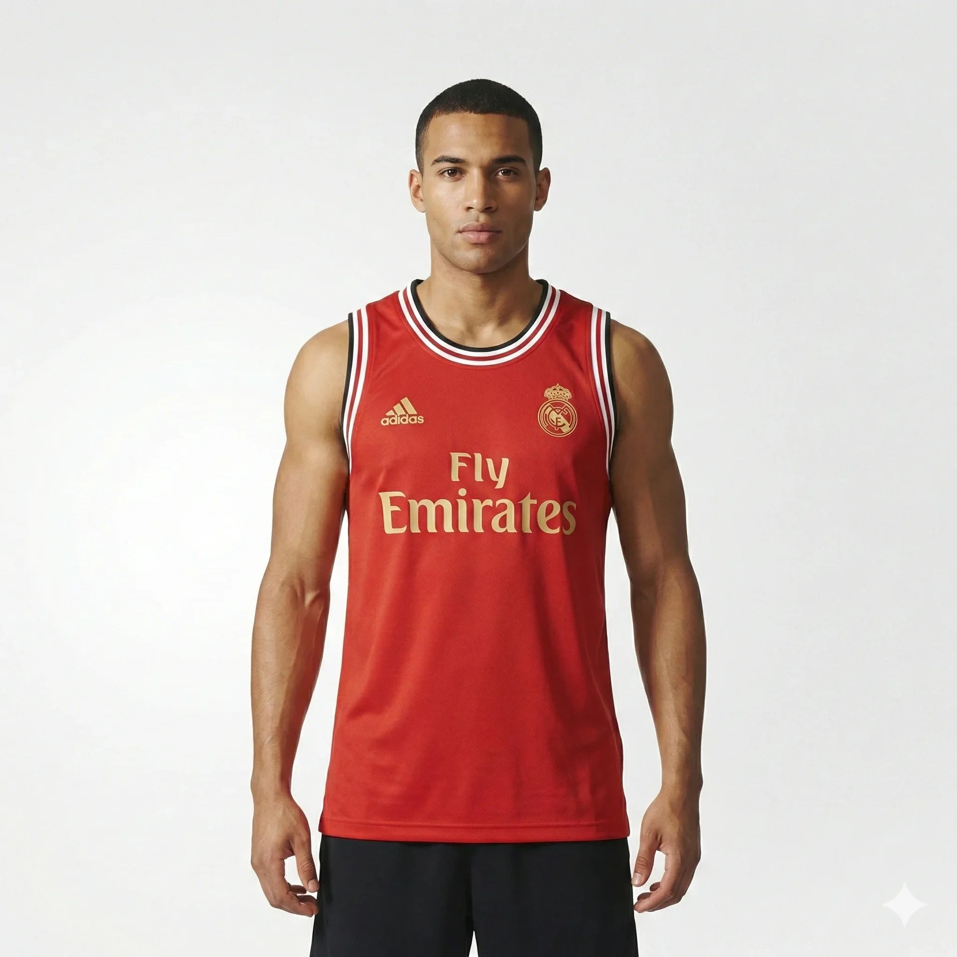 ADIDAS Ember Glow Athletic Fit Sleeveless Basketball Jersey