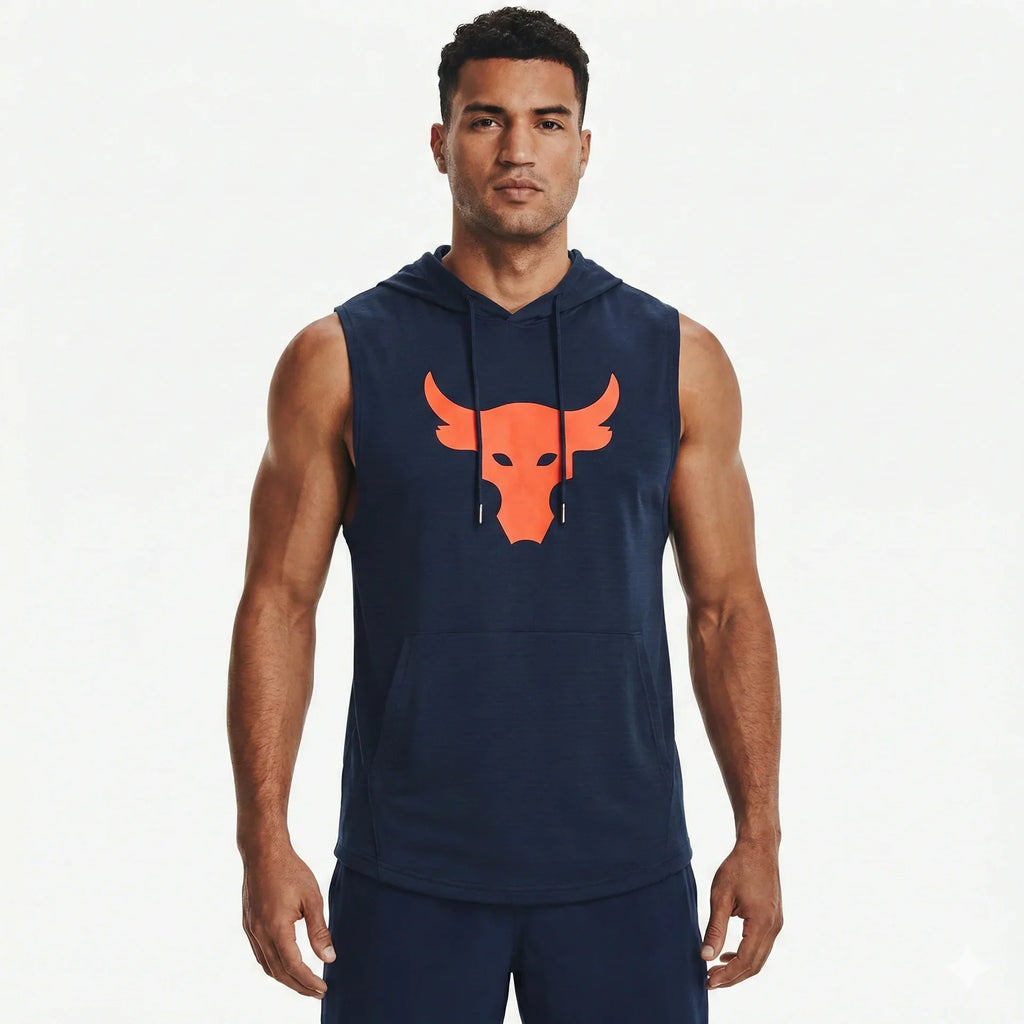 UNDER ARMOUR Deep Sea Sapphire Athletic Fit Sleeveless Hoodie