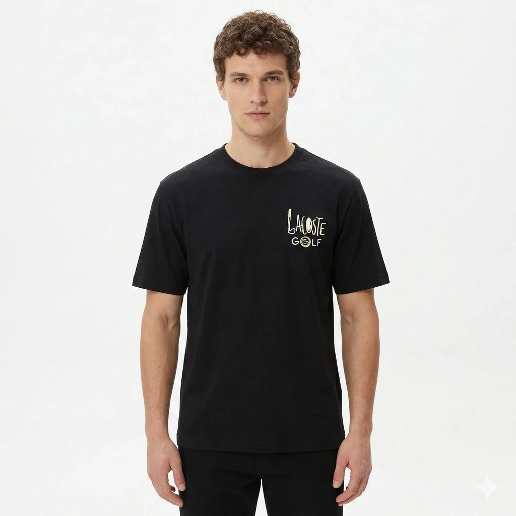 LACOSTE Mystic Sapphire Slim Fit Short Sleeve Graphic Tee