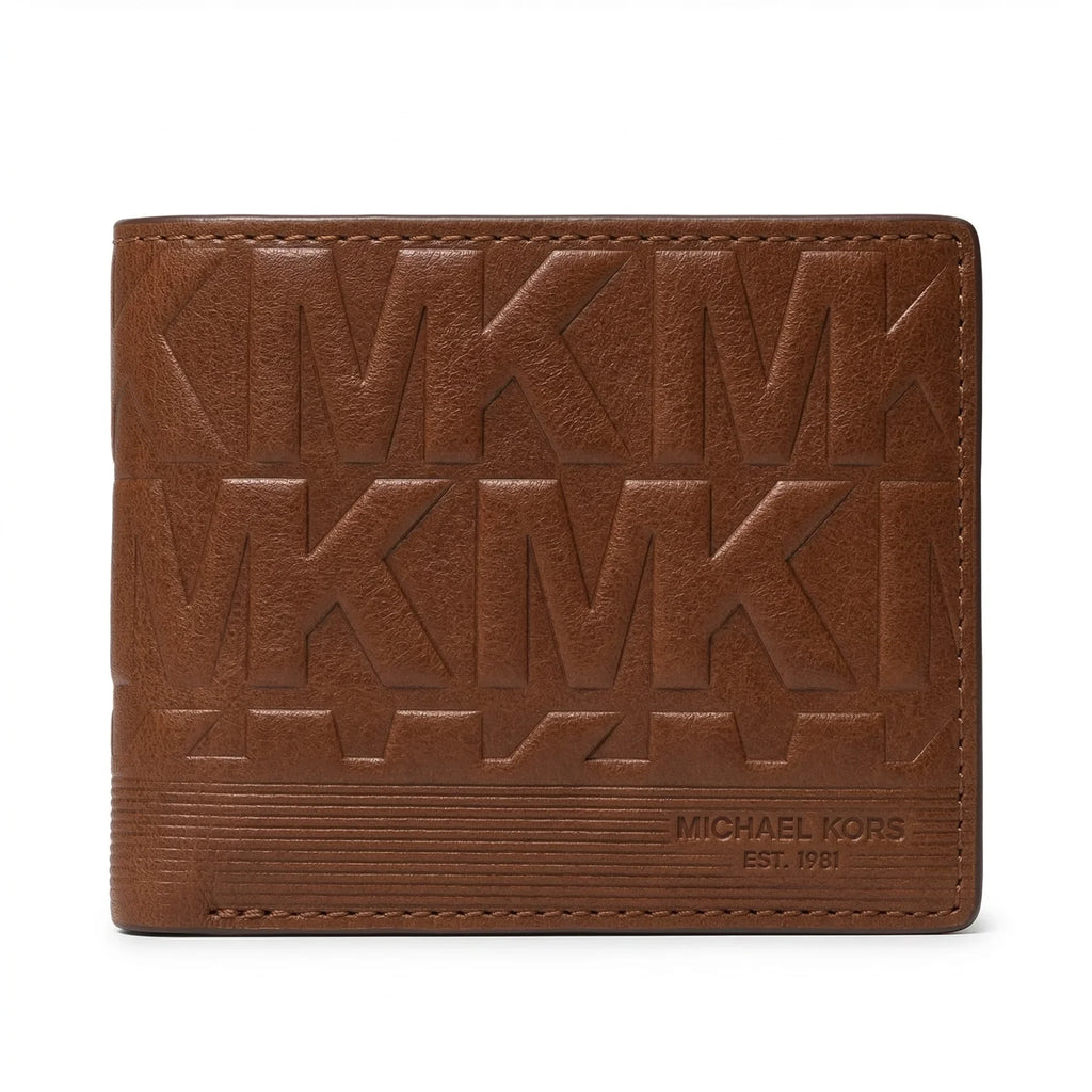 MICHAEL KORS MK Monogram Embossed Leather Wallet