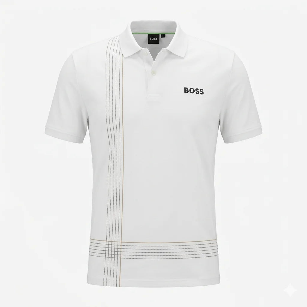 Hugo Boss Striped Detail Polo Shirt