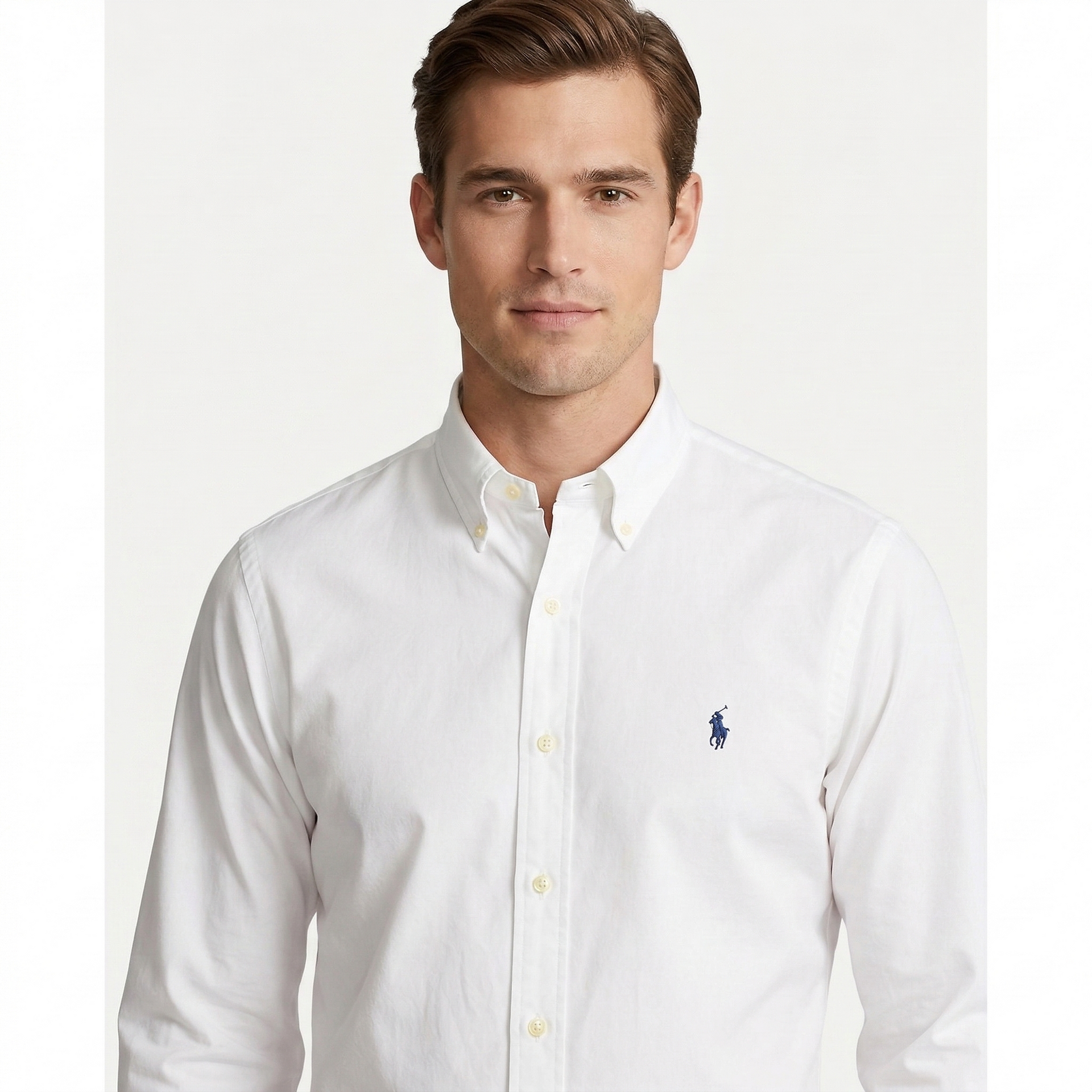 POLO RALPH LAUREN Ethereal Pearl Classic Fit Long Sleeve Oxford Shirt