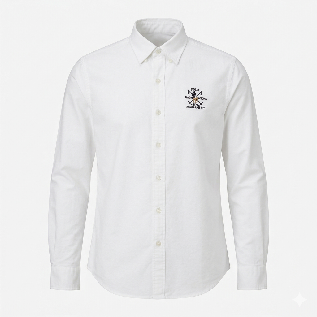 POLO RALPH LAUREN Celestial Pearl Tailored Fit Long Sleeve Shirt
