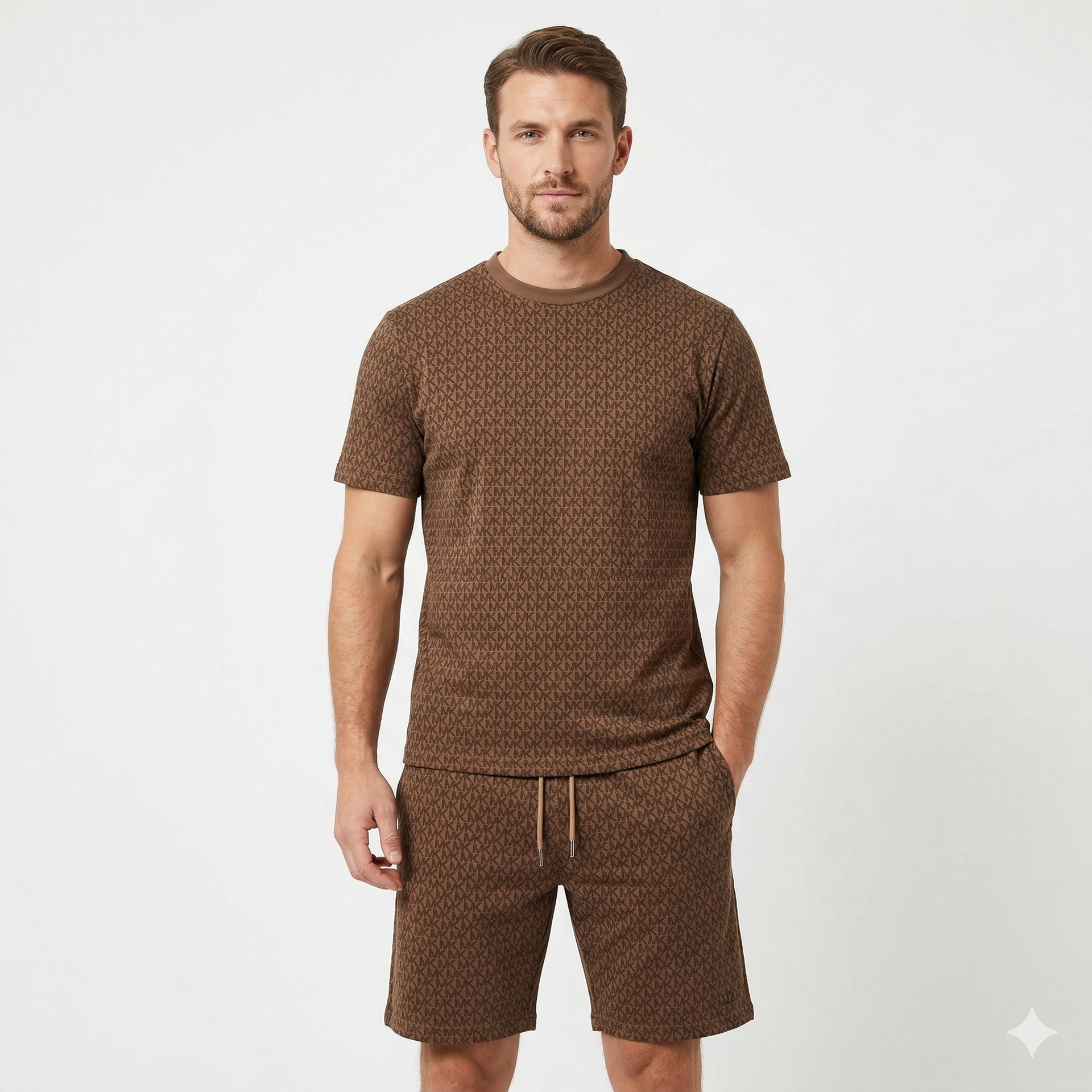 Michael Kors Relaxed Fit Short Sleeve Lounge Set
