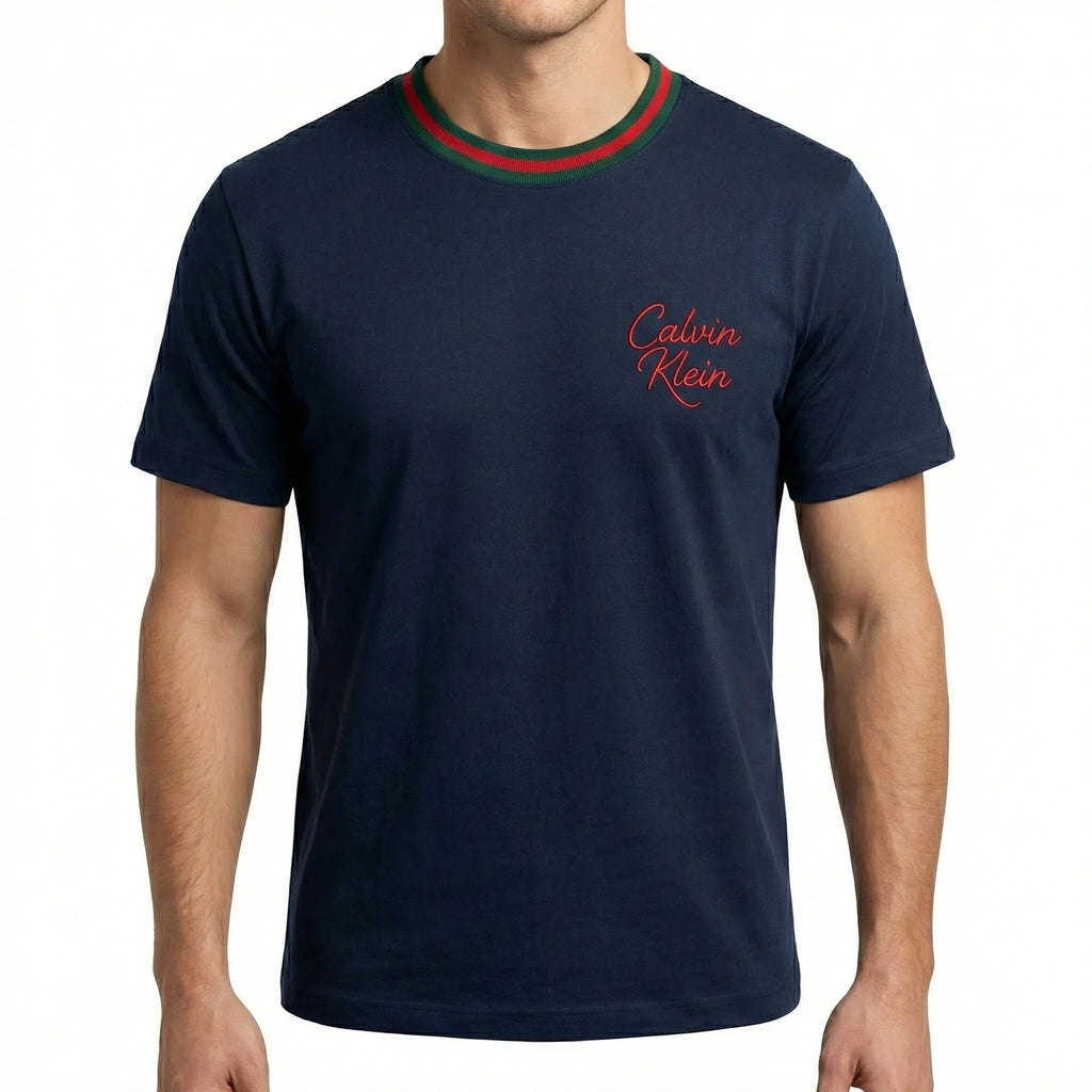 CALVIN KLEIN Mystic Sapphire Tailored Fit Short Sleeve T-Shirt