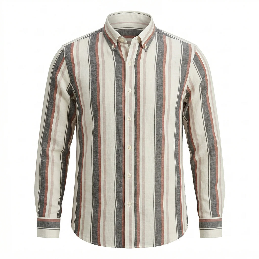 POLO Ralph Lauren Regular Fit Stripe Full Sleeve Linen Shirt