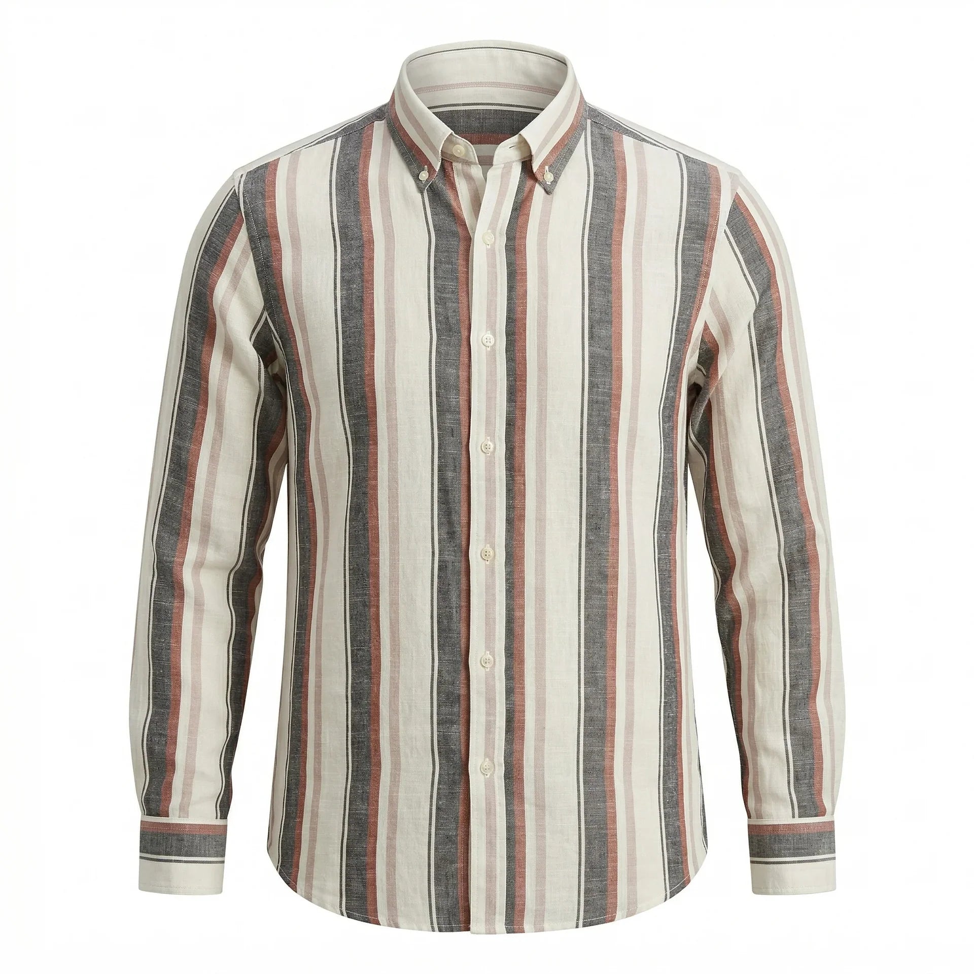 POLO Ralph Lauren Regular Fit Stripe Full Sleeve Linen Shirt