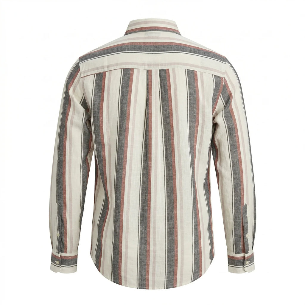 POLO Ralph Lauren Regular Fit Stripe Full Sleeve Linen Shirt