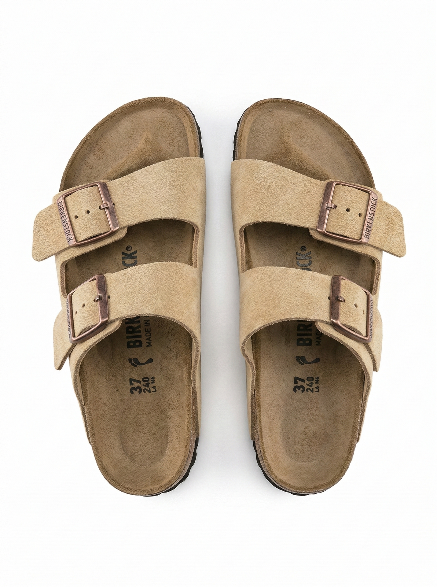 BIRKENSTOCK Sand Dune Suede Buckled Slide Sandals