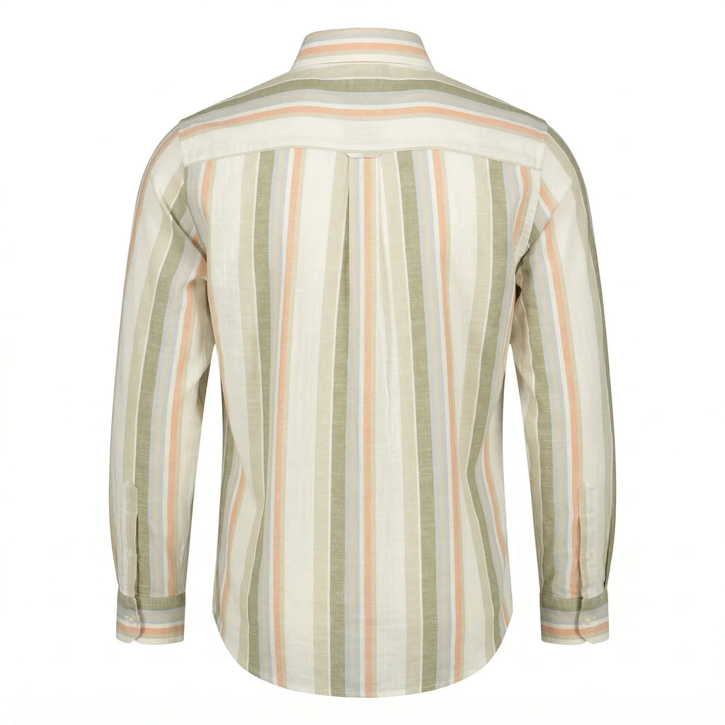 POLO Ralph Lauren Regular Fit Stripe Full Sleeve Linen Shirt