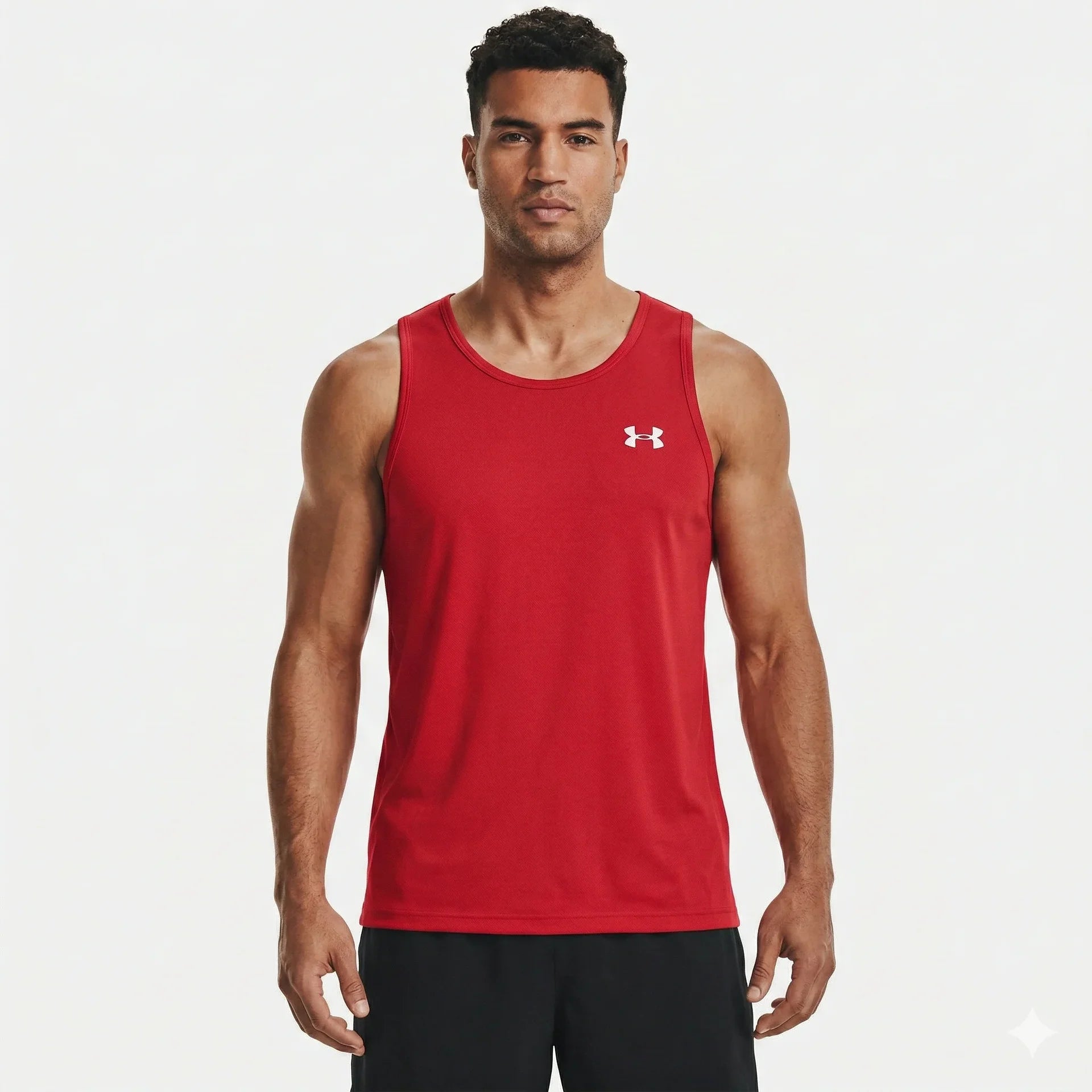 UNDER ARMOUR Luminous Tangerine Athletic Fit Sleeveless Tank Top