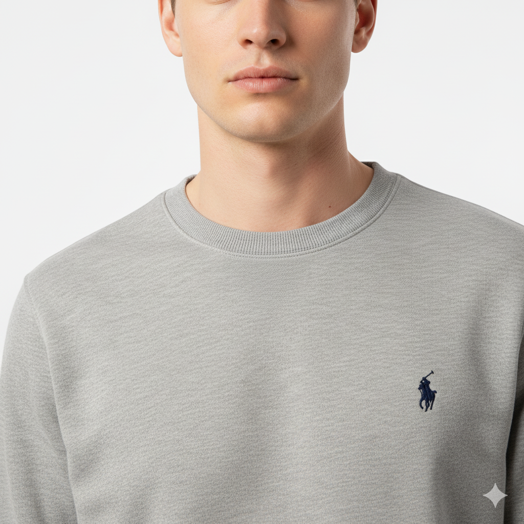 POLO RALPH LAUREN Serene Ash Tailored Fit Long Sleeve Sweatshirt