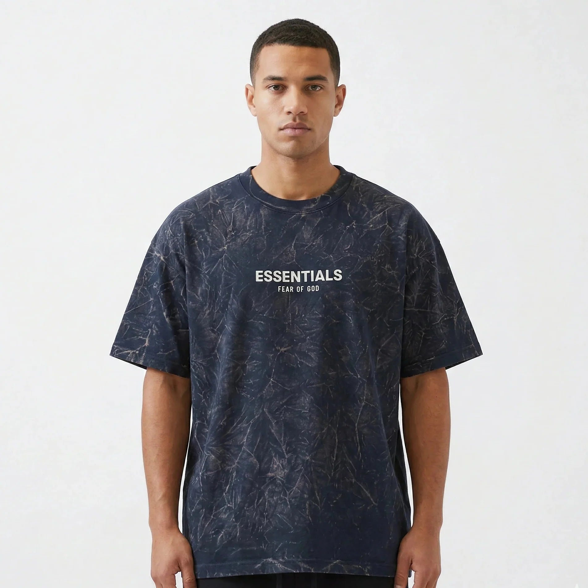 ESSENTIALS Celestial Onyx Relaxed Fit Drop Shoulder Graphic Tee