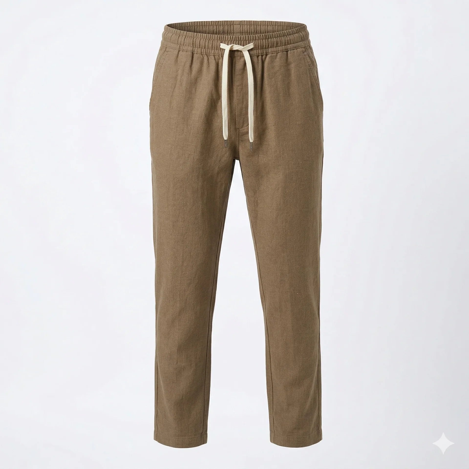 NAUTICA Classic Fit Men's Linen Pant Brown
