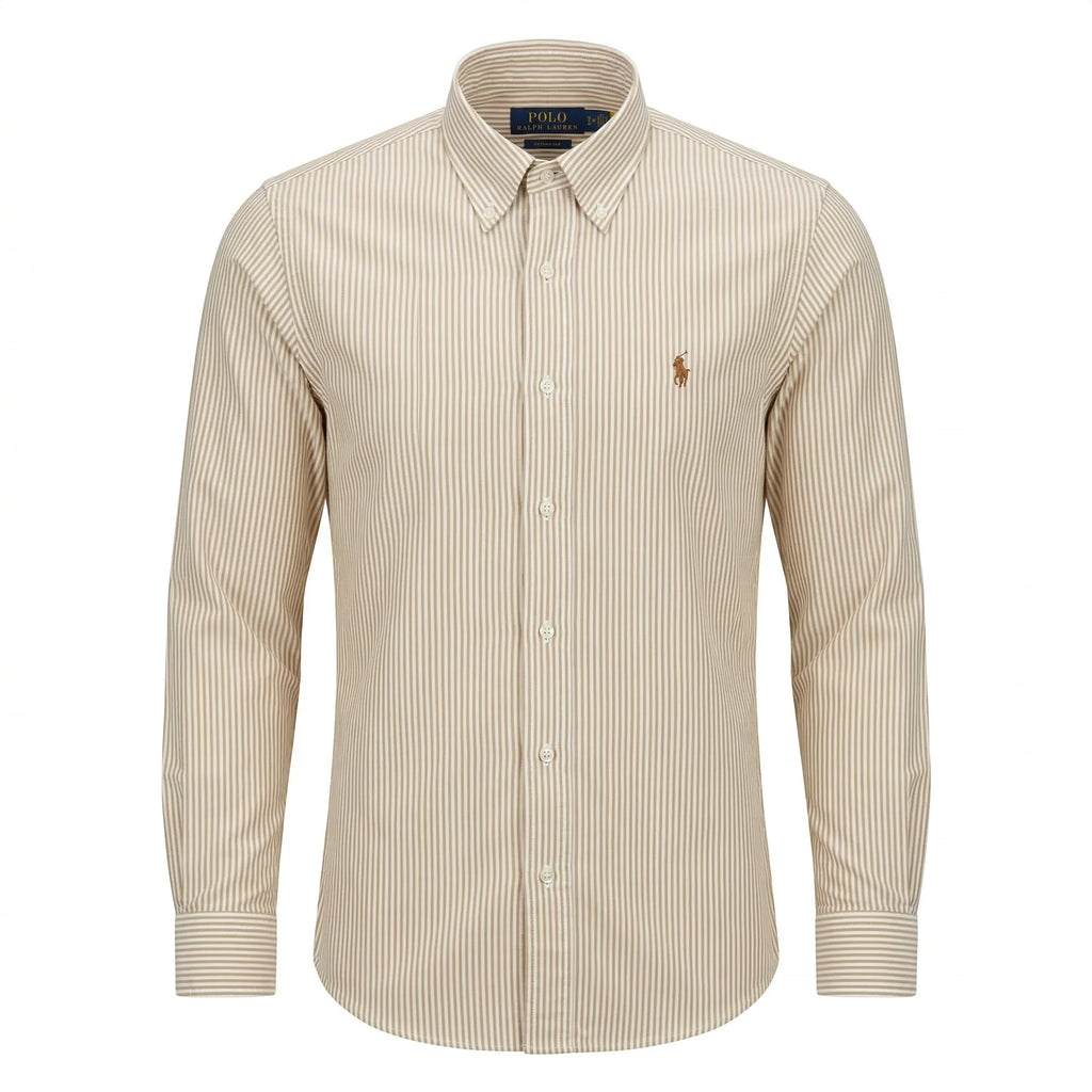 POLO RALPH LAUREN Classic Fit Long Sleeve Striped Cotton Shirt