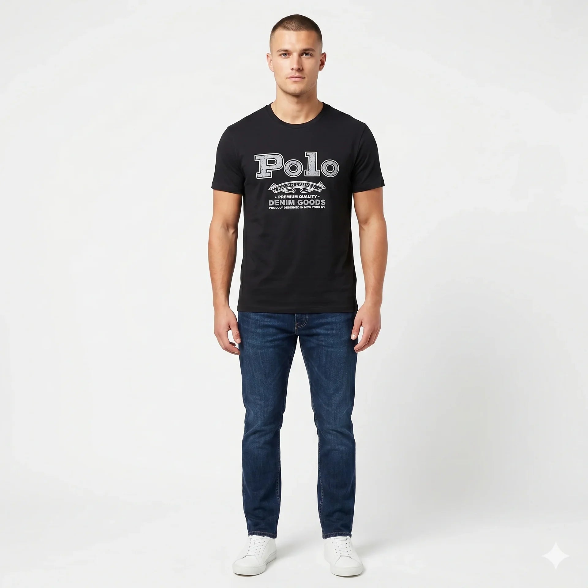 Polo Ralph Lauren Premium Quality Denim Goods Graphic Tee
