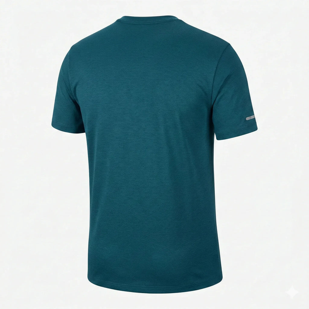 NIKE Oceanic Teal Athletic Fit Short Sleeve Dri-FIT Tee