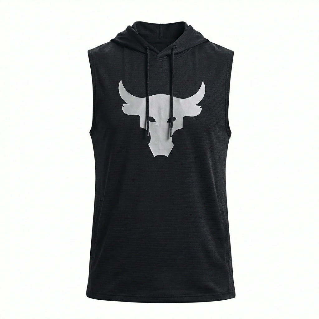 UNDER ARMOUR Embered Charcoal Athletic Fit Sleeveless Hoodie