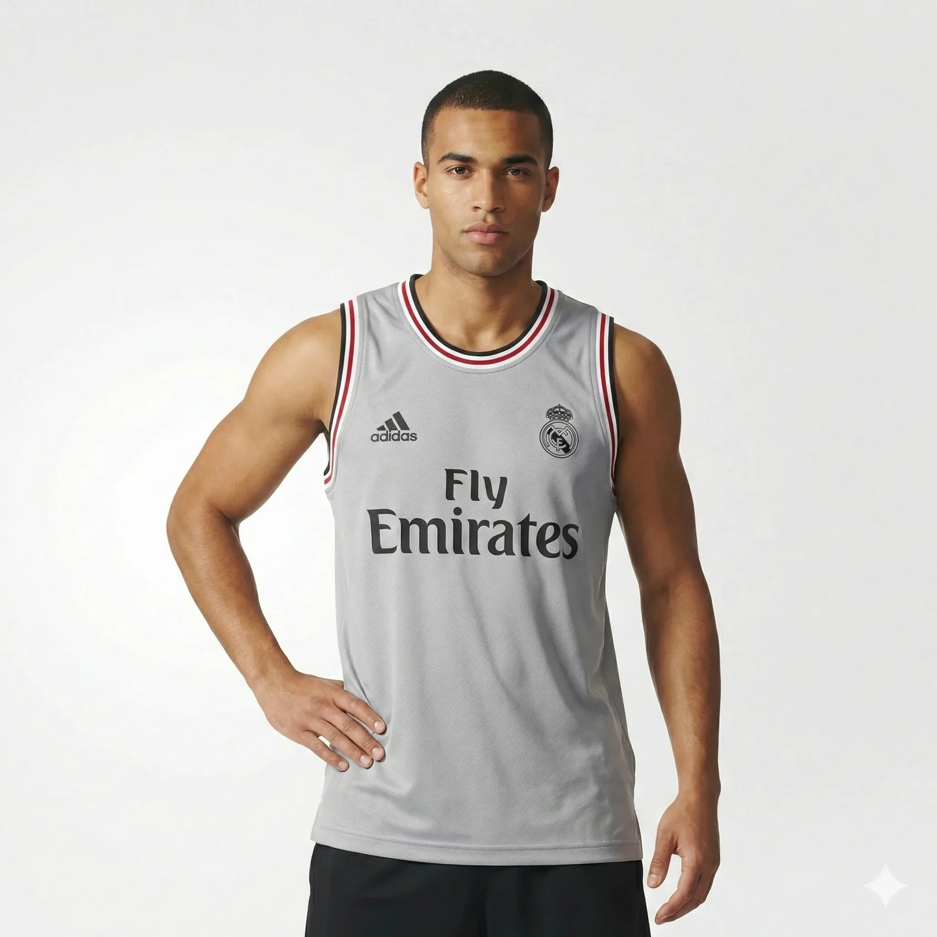 ADIDAS Celestial Ash Athletic Fit Sleeveless Training Tank Top