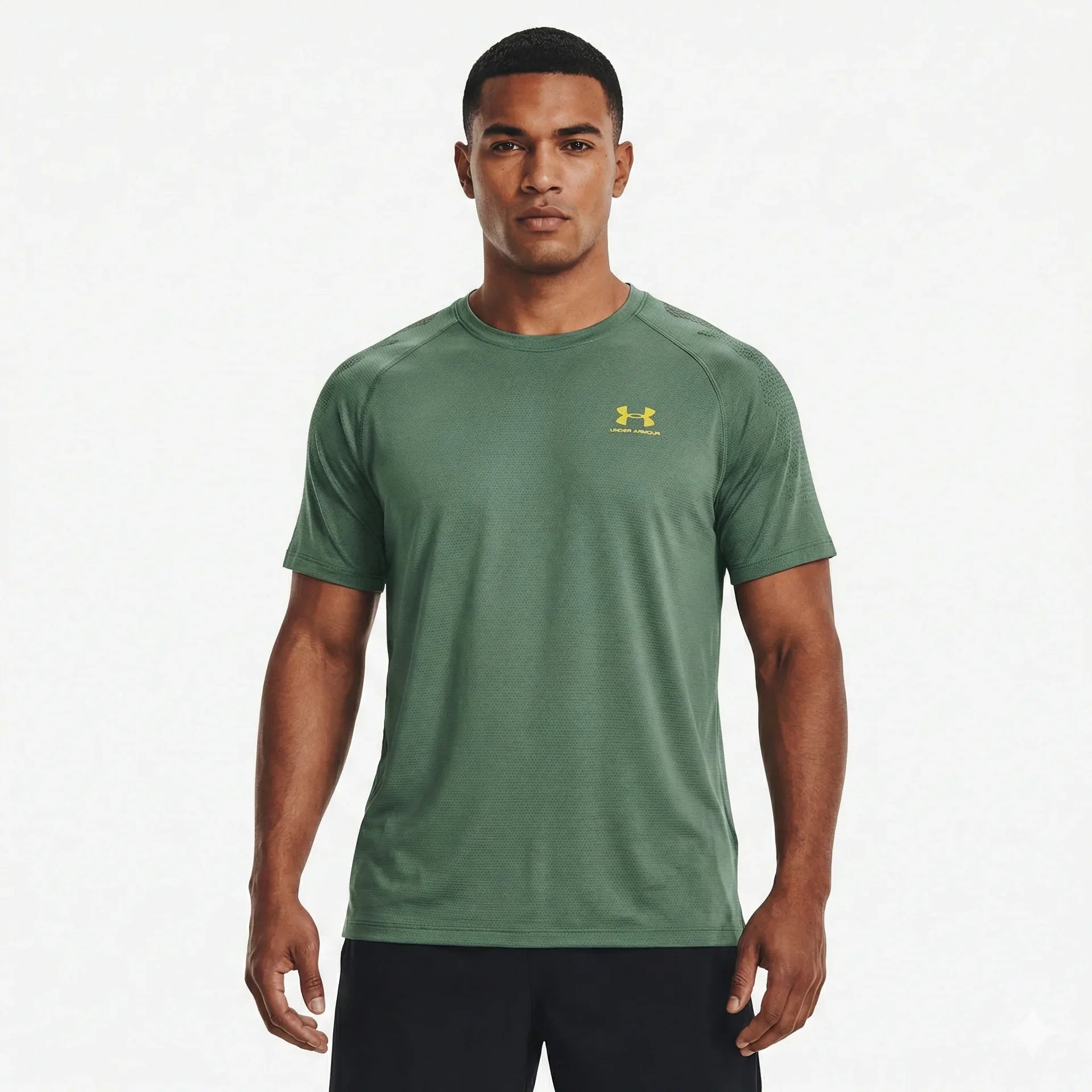 UNDER ARMOUR Lush Fern Athletic Fit Short Sleeve DRI FIT T-Shirt