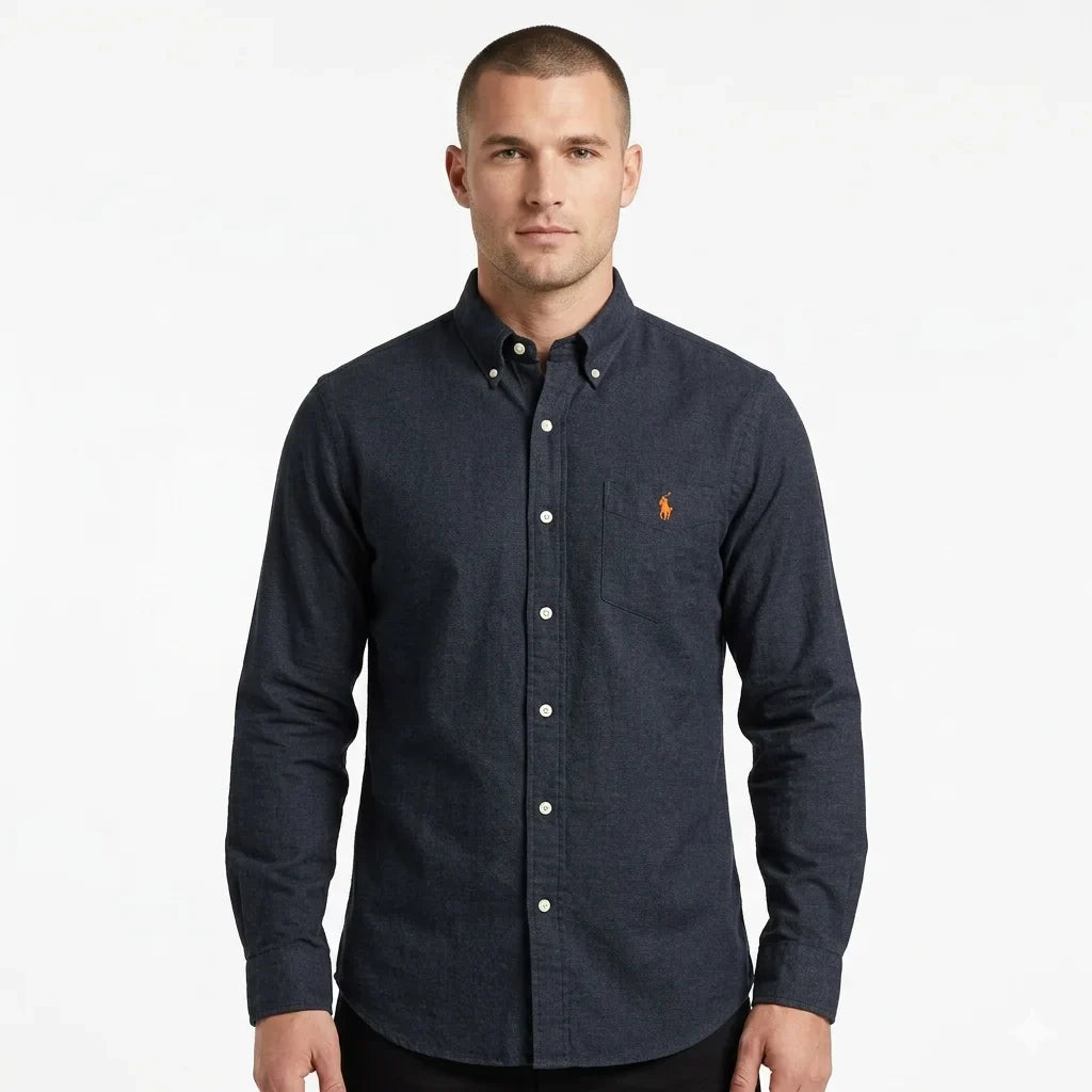 Polo Ralph Lauren Classic Fit Button-Down Shirt in Navy