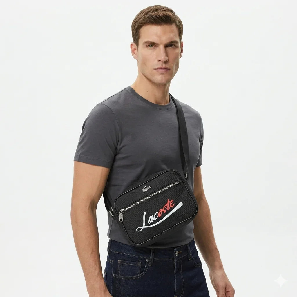 Lacoste Signature Logo Crossbody Bag