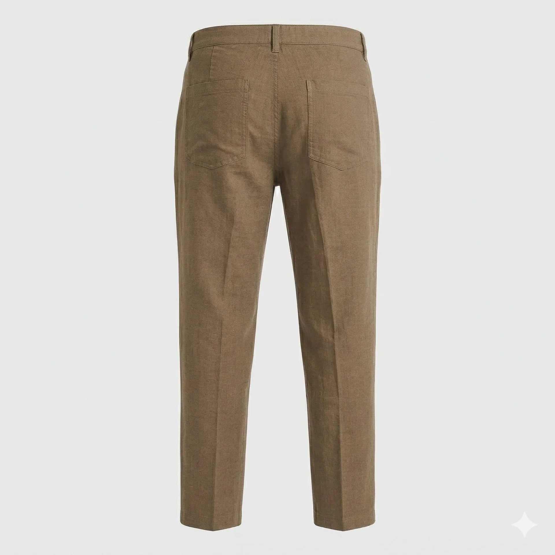 NAUTICA Classic Fit Men's Linen Pant Brown