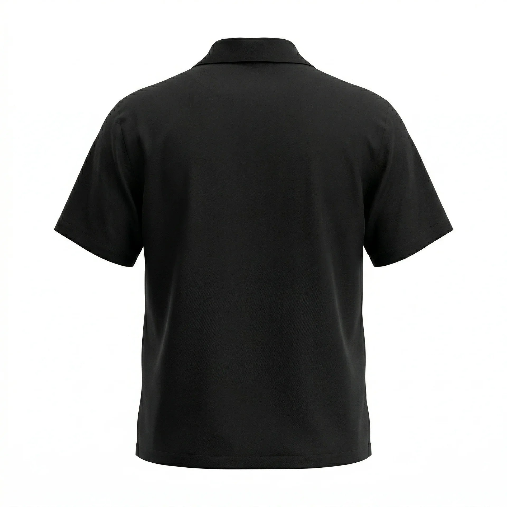 AGENT SPARROW Printed Square Fit Half Sleeve Cotton Shirt in Black