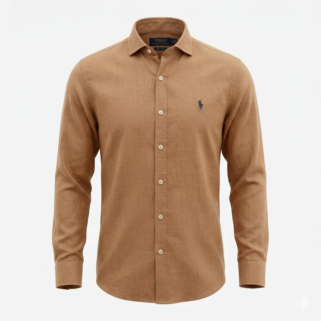 POLO RALPH LAUREN Custom Fit Full Sleeve Linen Shirt