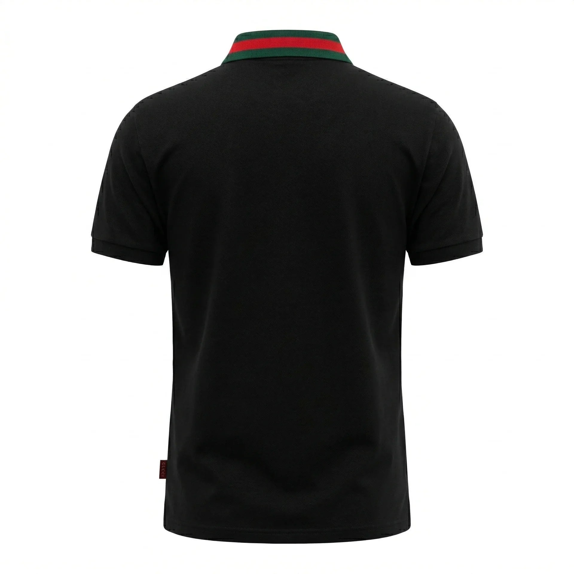 GUCCI Men's Pique Polo Shirt In Black