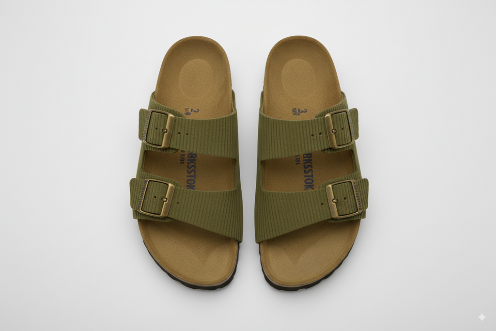 BIRKENSTOCK Enchanted Fern Classic Fit Double Buckle Slide Sandals