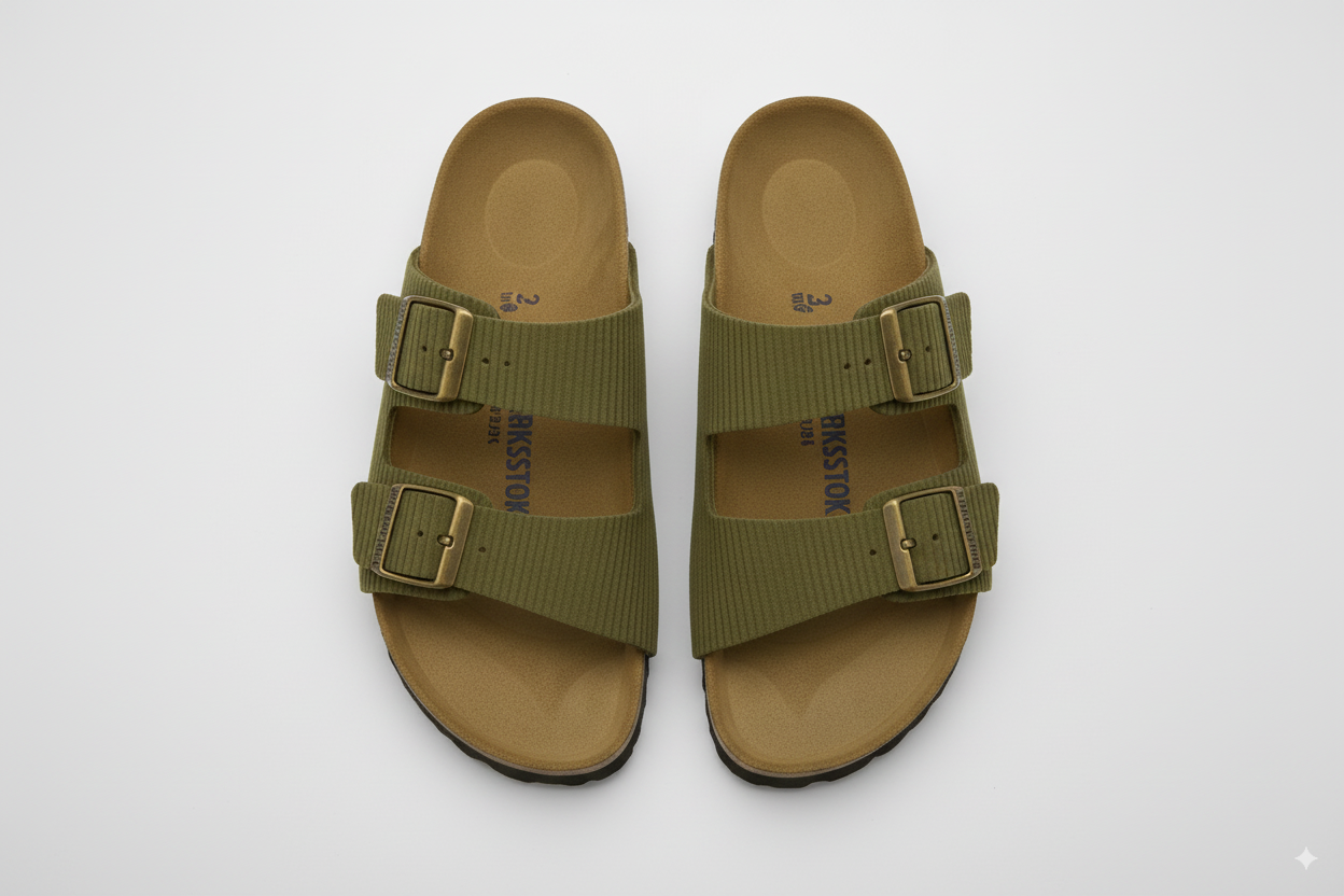 BIRKENSTOCK Enchanted Fern Classic Fit Double Buckle Slide Sandals