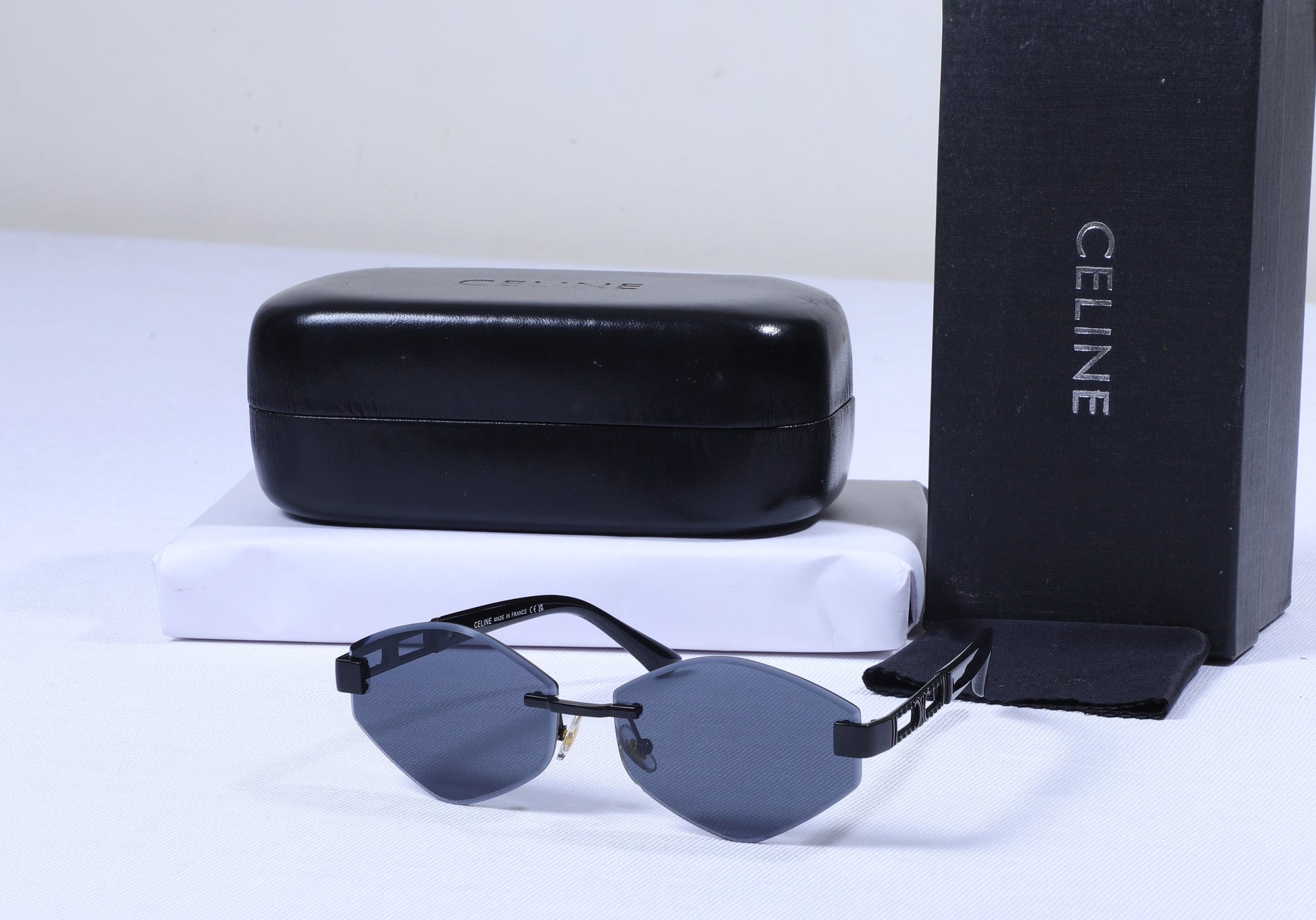 CELINE Ethereal Onyx Sculpted Cat-Eye Sunglasses