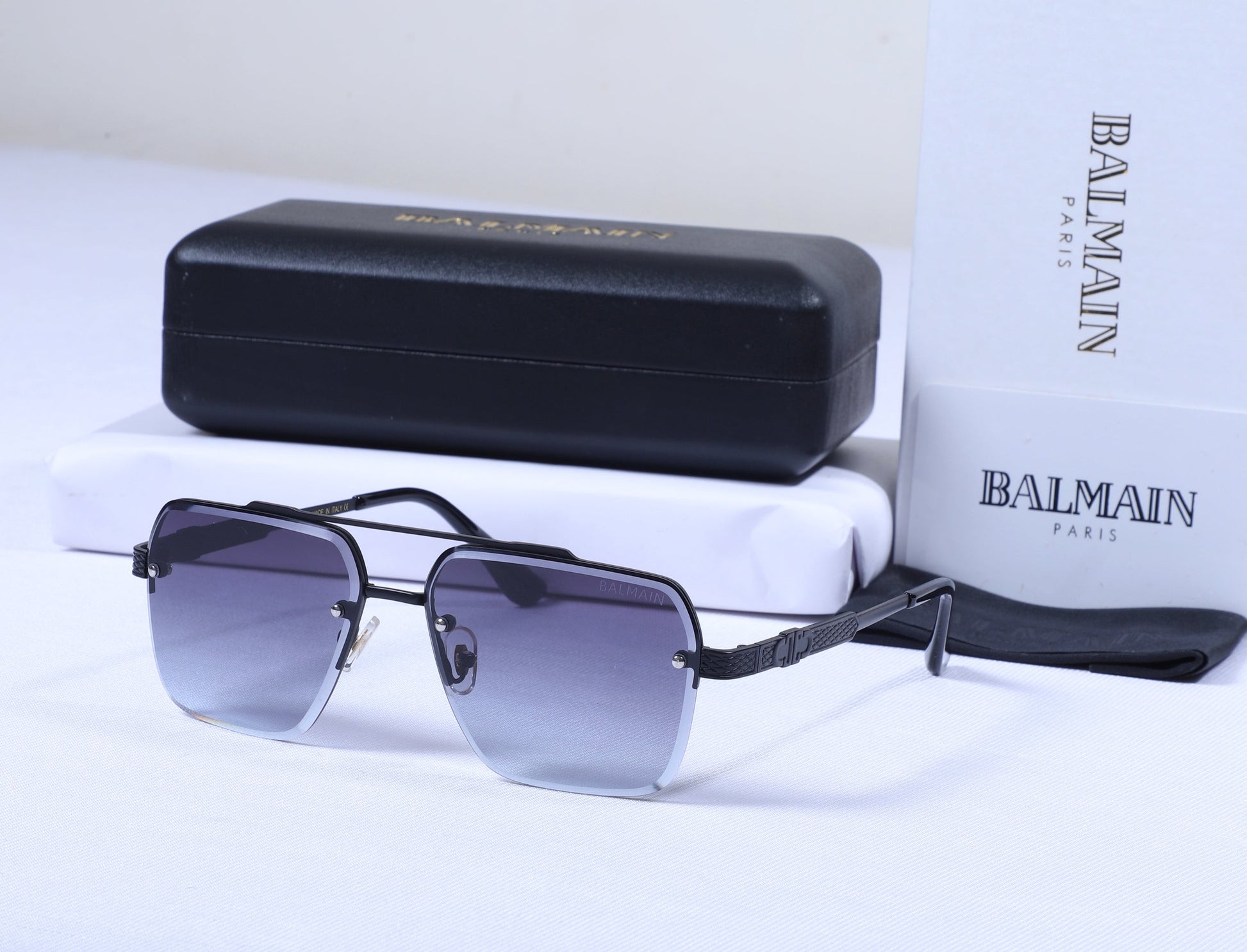 BALMAIN Celestial Silver Gradient Lens Sunglasses