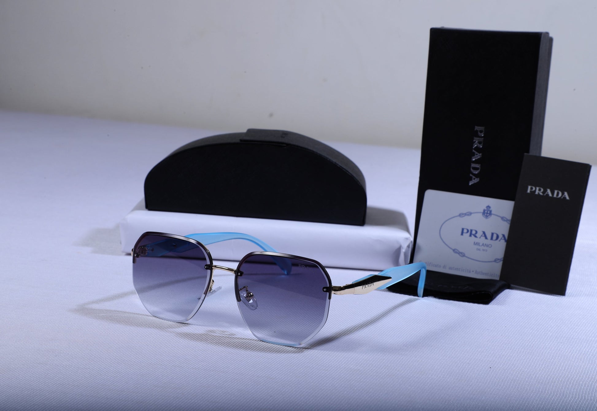 PRADA Ethereal Amber Luxe Fit Oversized Sunglasses