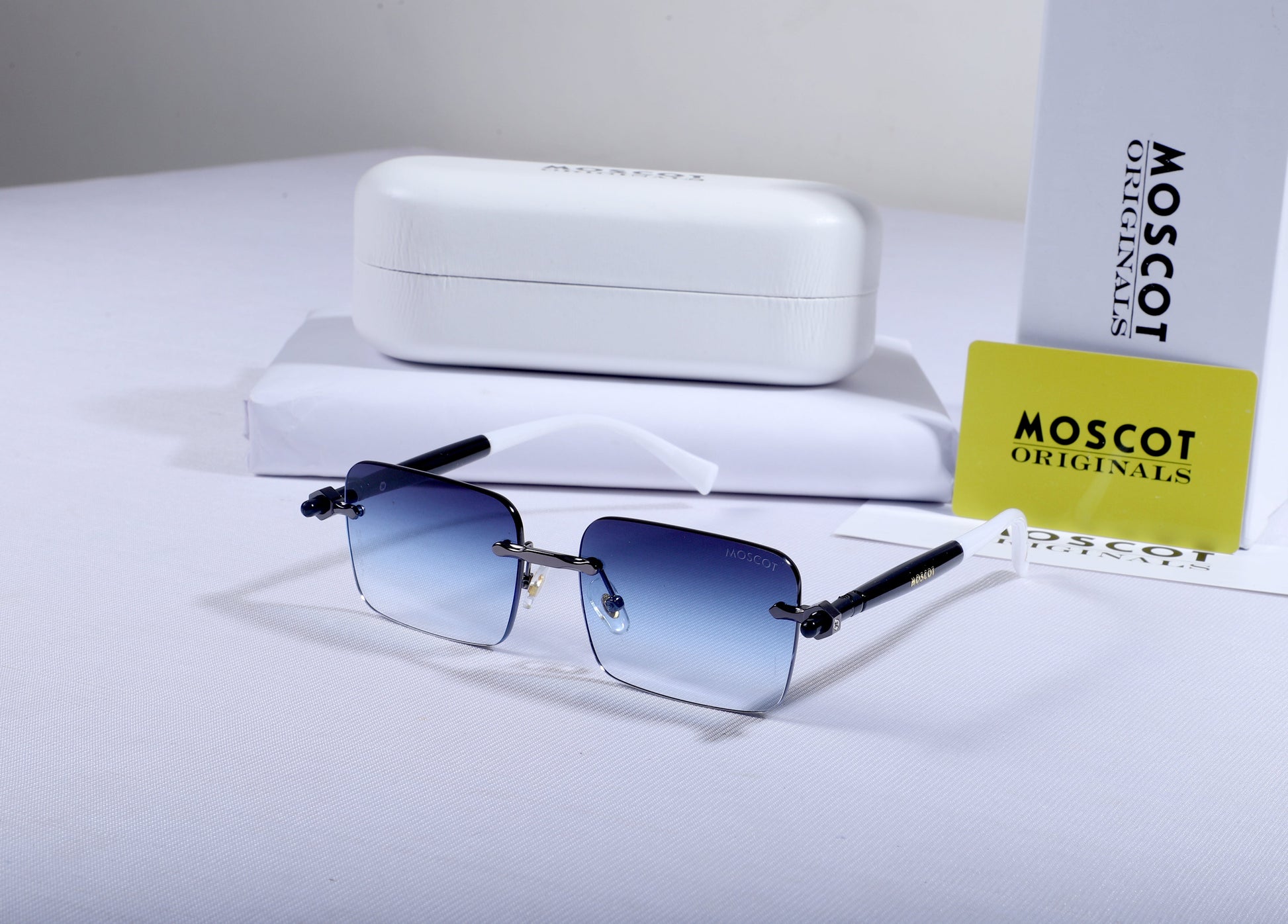 MOSCOT ORIGINALS Celestial Teal Premium Square Sunglasses