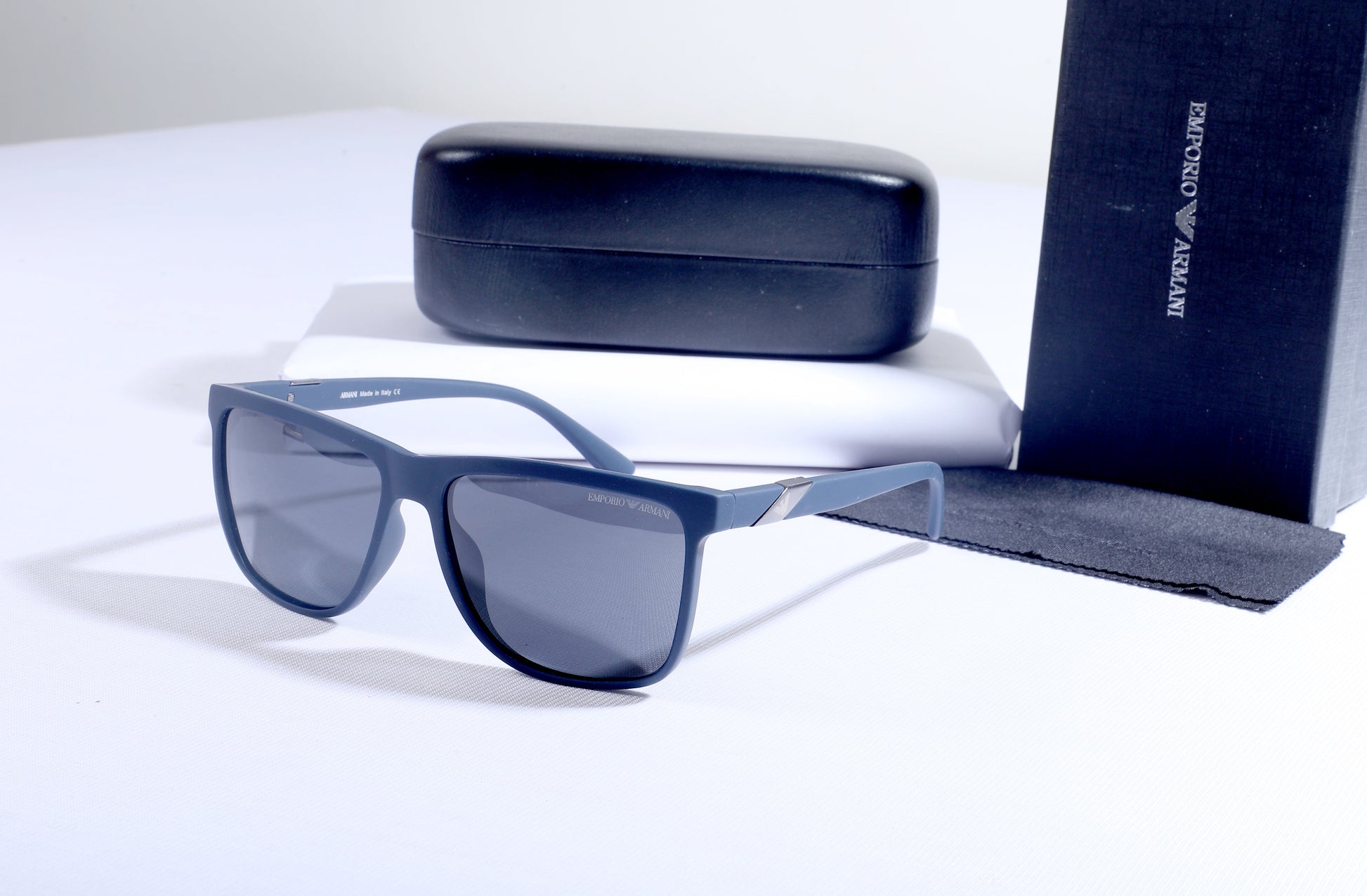 EMPORIO ARMANI Celestial Slate Chic Frame Sunglasses