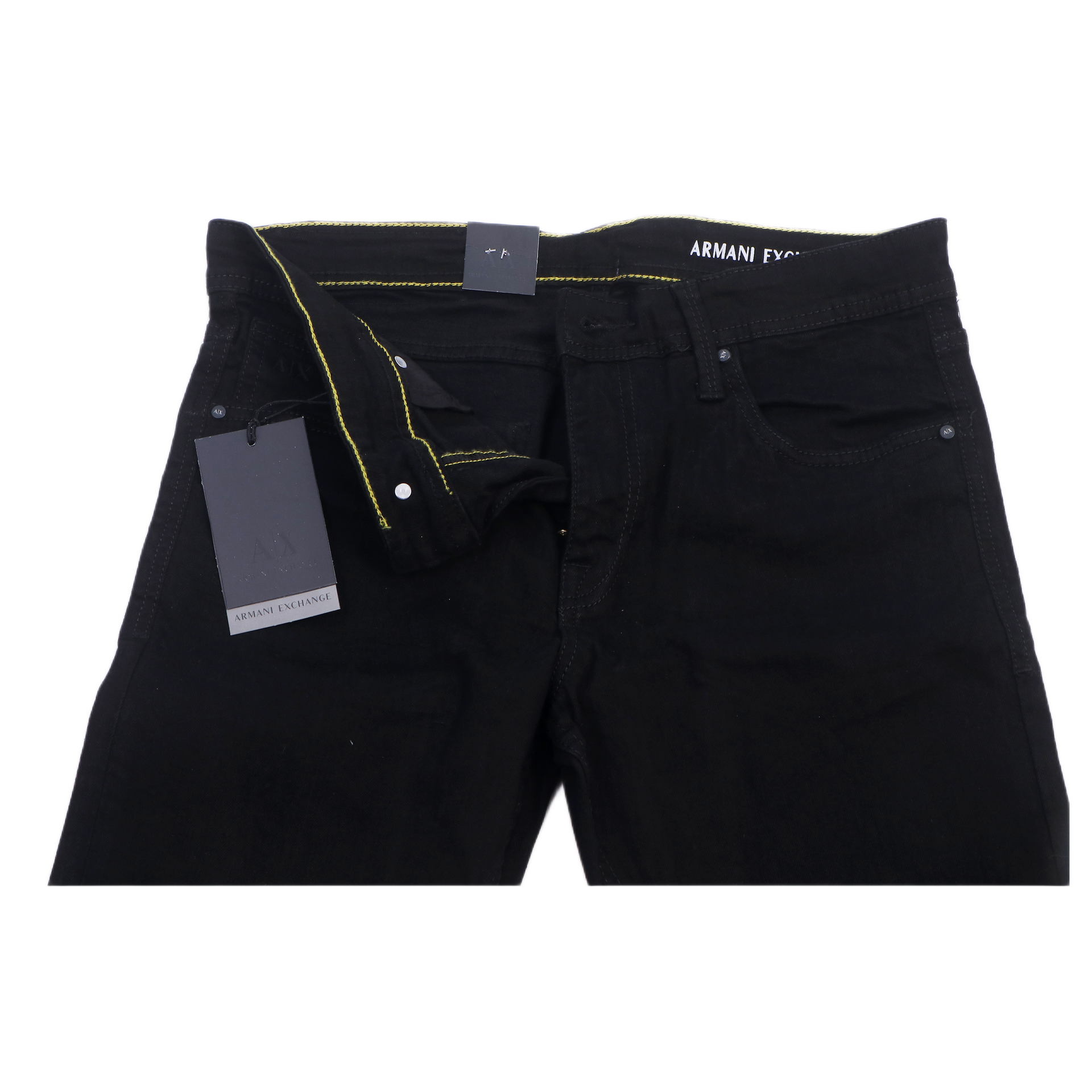 ARMANI EXCHANGE Untamed Onyx Tailored Fit Denim Jeans