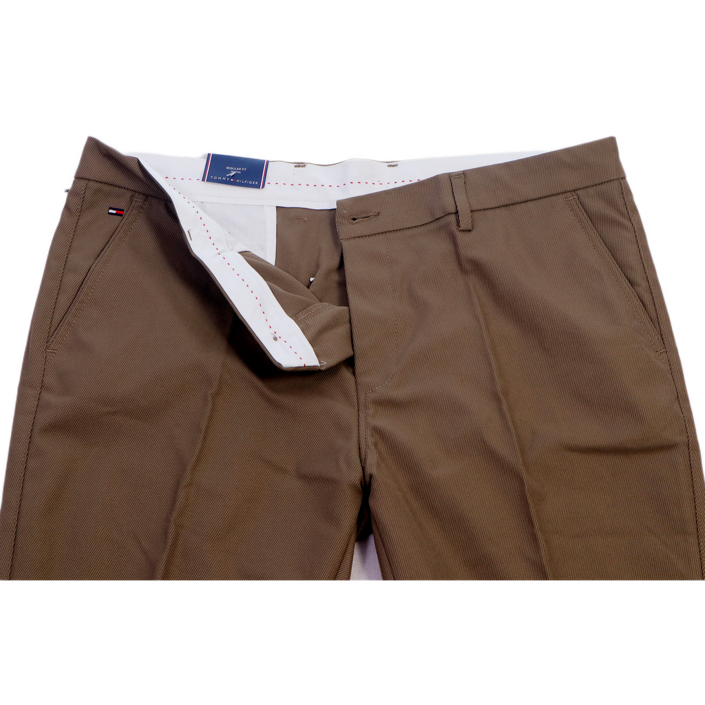 BRANDON VISTA Opulent Sable Umber Tailored Fit Chino Pants
