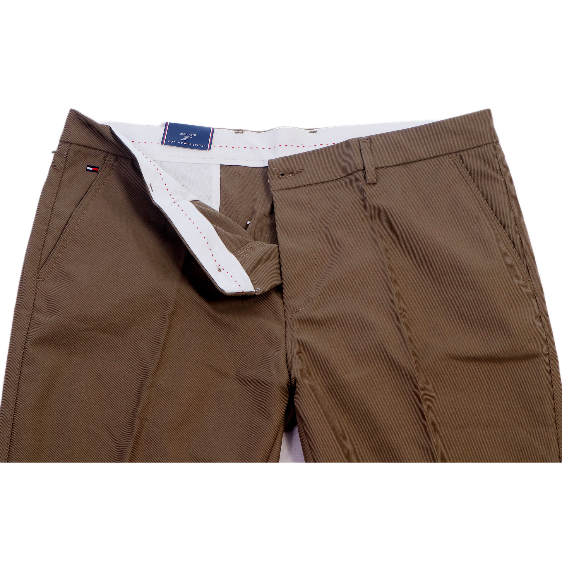 BRANDON VISTA Opulent Sable Umber Tailored Fit Chino Pants