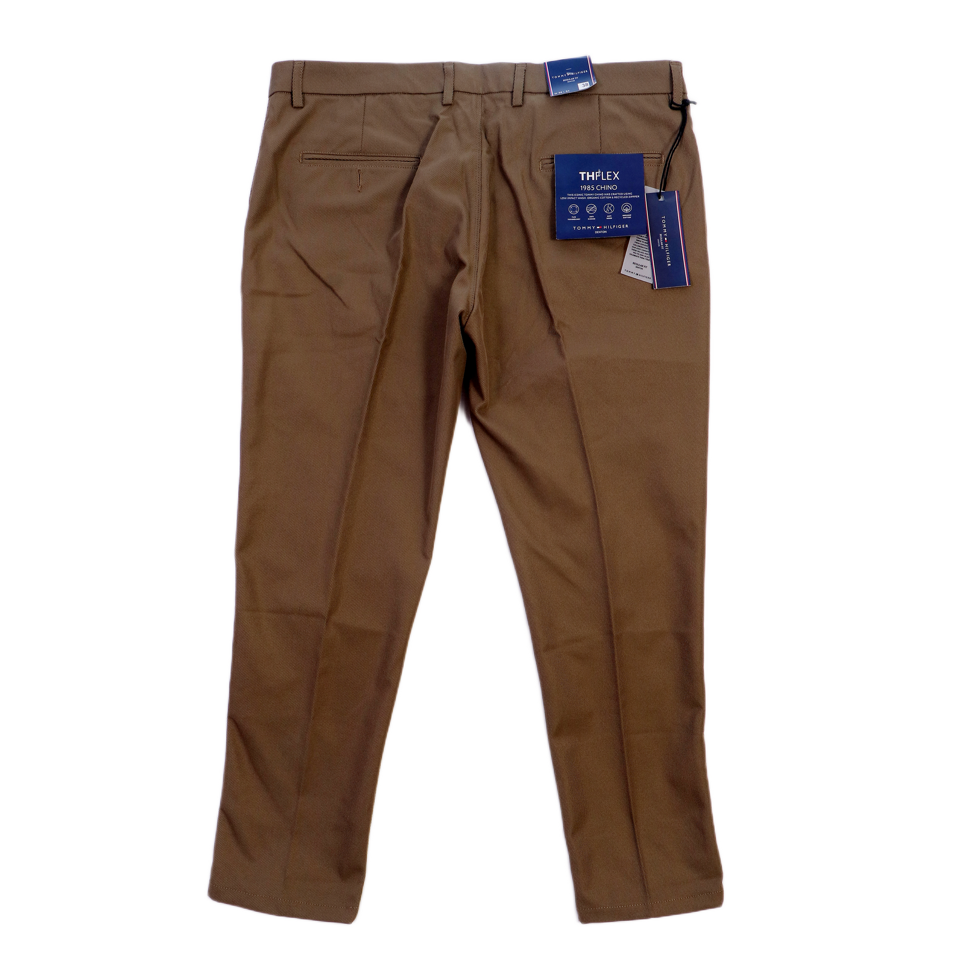 BRANDON VISTA Opulent Sable Umber Tailored Fit Chino Pants