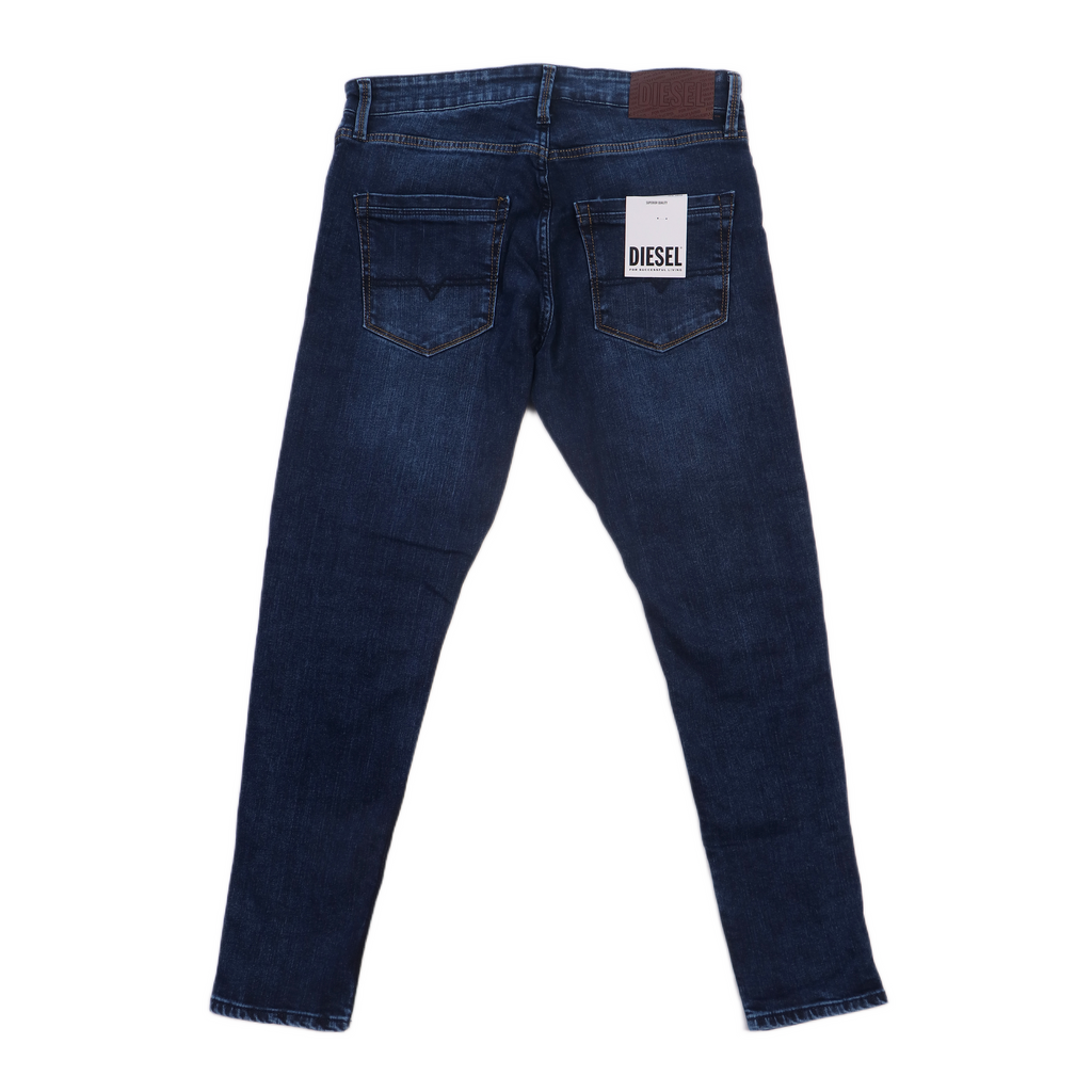 DIESEL Prismatic Azure Tailored Slim Fit Distressed Denim Jeans